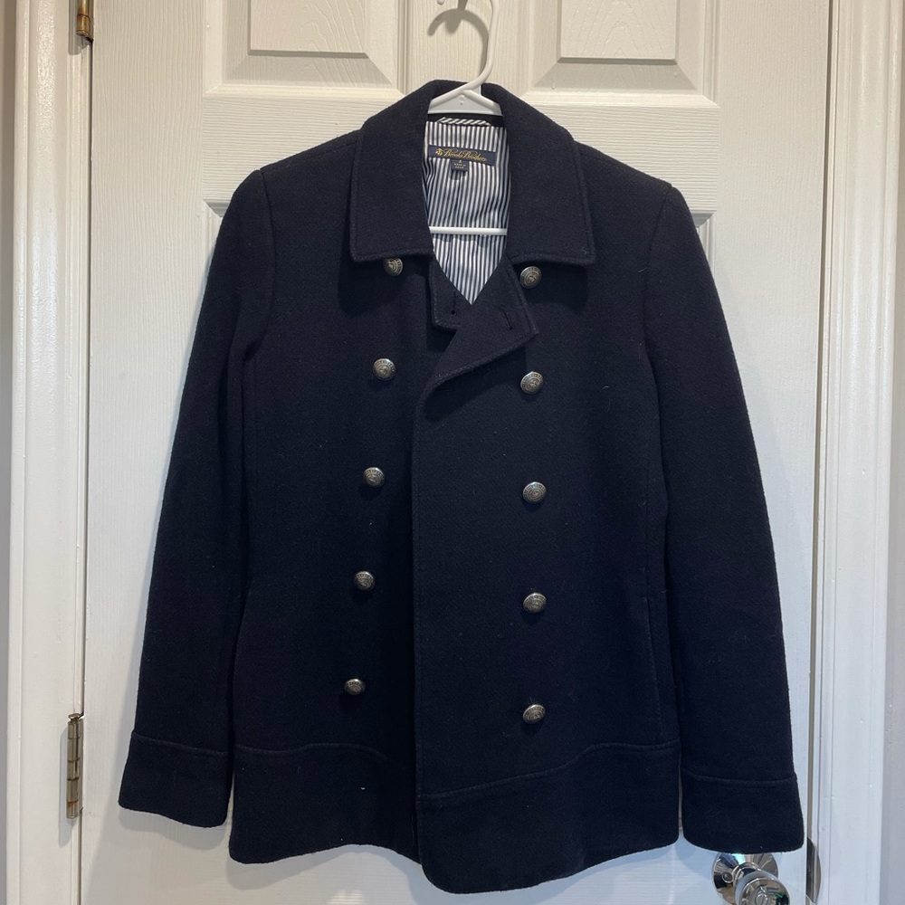 Brooks Brother Wool Blend Navy Blue Blazer Jacket